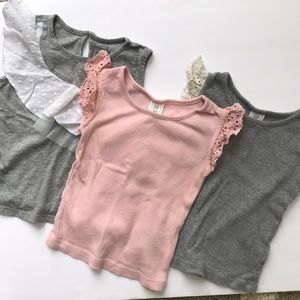 Baby gap shirts size 2t, group of 3 tank tops